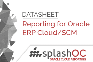 SplashBI for Oracle Cloud ERP 8