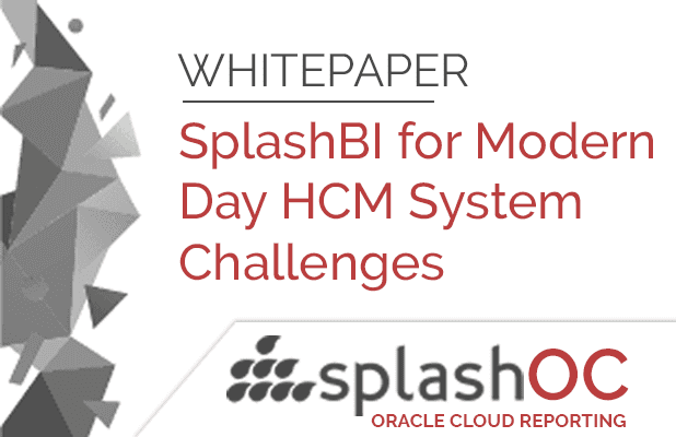 SplashBI for Modern Day HCM System Challenges 9