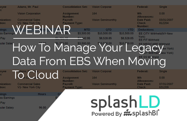 How To Manage Your Legacy Data From EBS When Moving To Cloud 7