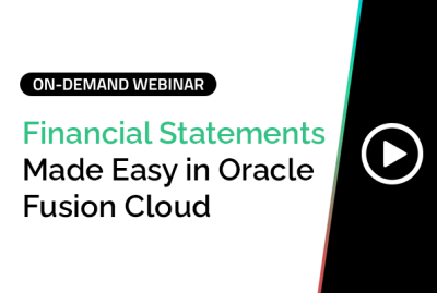 Financial Statements made easy in Oracle Fusion Cloud 12