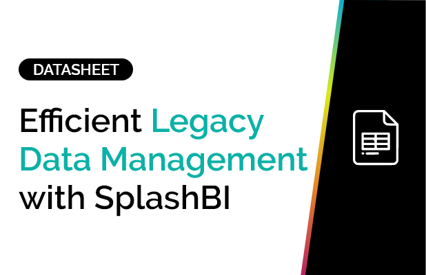 Efficient Legacy Data Management with SplashBI 6 Efficient Legacy Data Management with SplashBI 5
