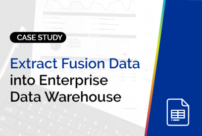 Extract Fusion Data into Enterprise Data Warehouse 9