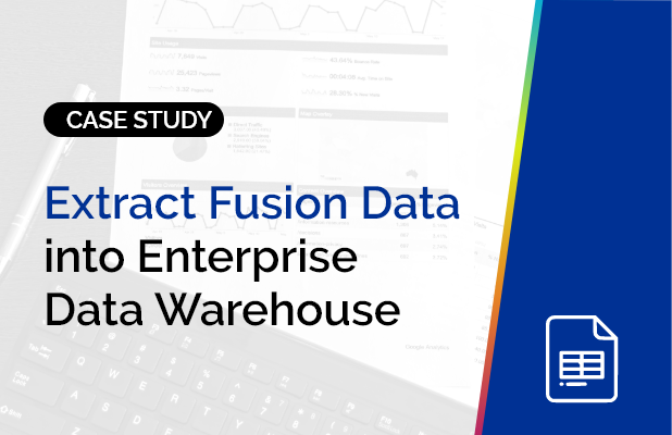 Extract Fusion Data into Enterprise Data Warehouse 10