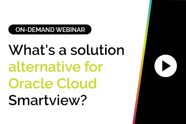 What's a solution alternative for Oracle Cloud Smartview? 4