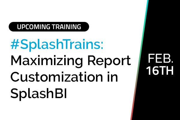 SplashTrains: Maximizing Report Customization in SplashBI 1