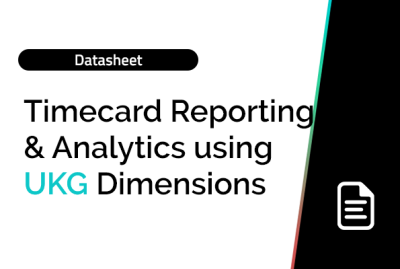 Timecard Reporting & Analytics using UKG Dimensions 6