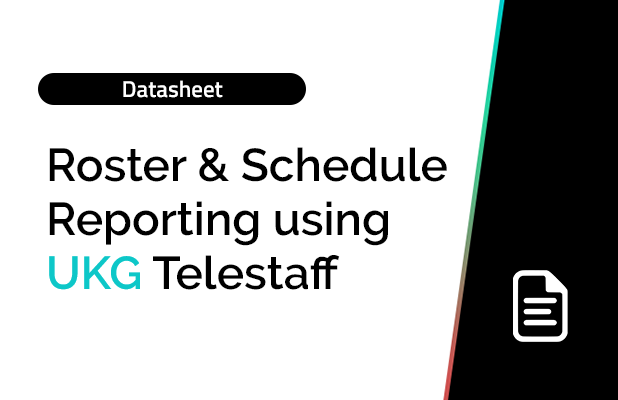 Roster and Schedule Reporting using UKG Telestaff 4