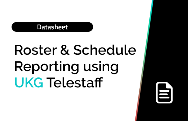 Roster and Schedule Reporting using UKG Telestaff 9 Roster and Schedule Reporting using UKG Telestaff 7