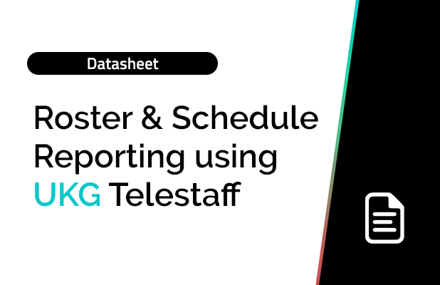 Roster and Schedule Reporting using UKG Telestaff 3