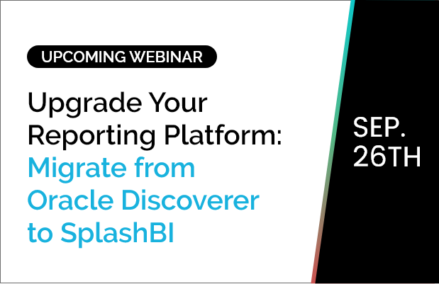 Migrate from Oracle Discoverer to SplashBI 2