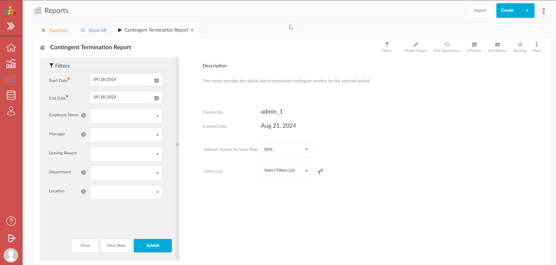 Take Control of Your HR Data with SplashBI Fusion HCM Core HR Reporting 1 Contingent Termination Report
