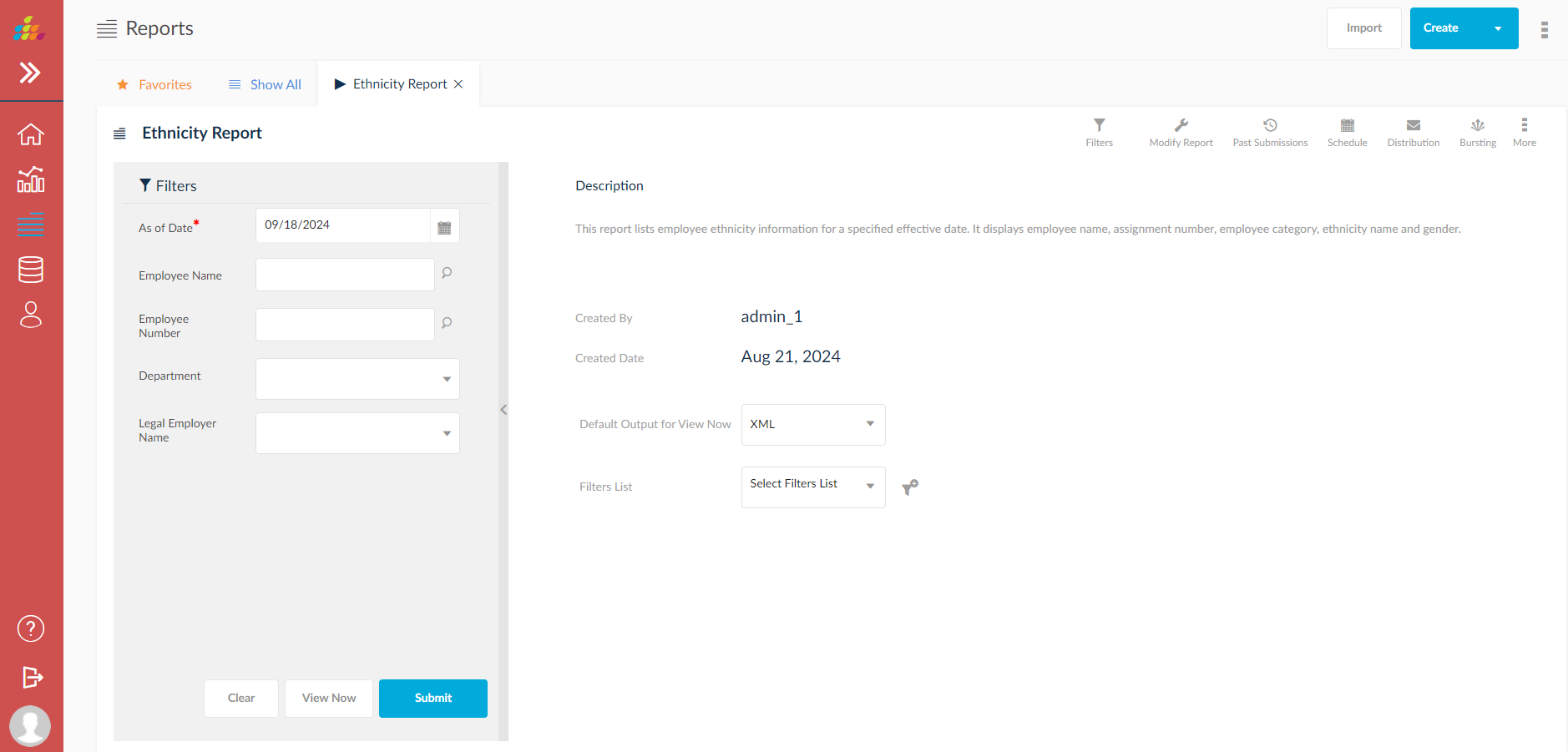 Take Control of Your HR Data with SplashBI Fusion HCM Core HR Reporting 3 Ethnicity Report